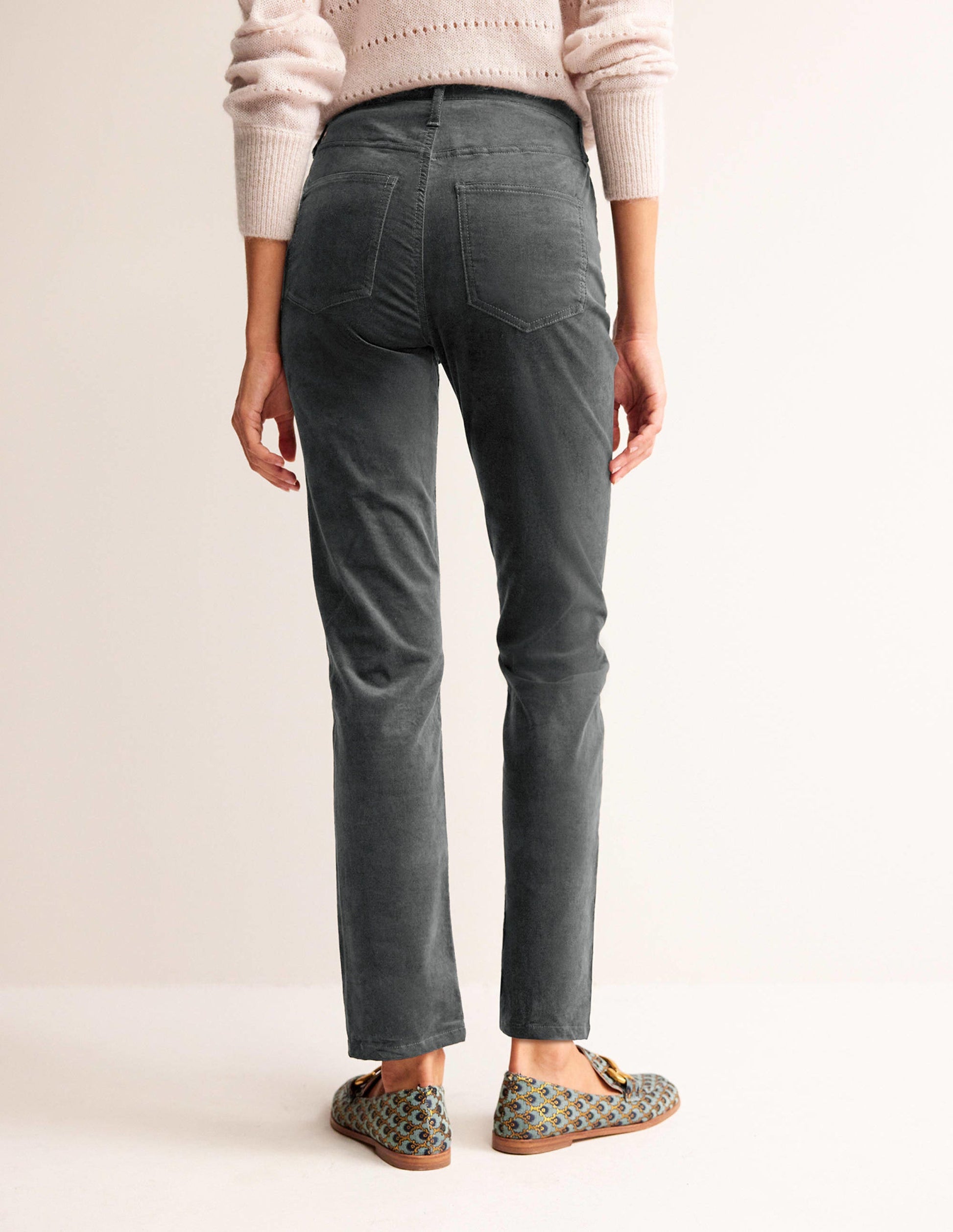 Velveteen 5 Pocket Jeans-Asphalt-3