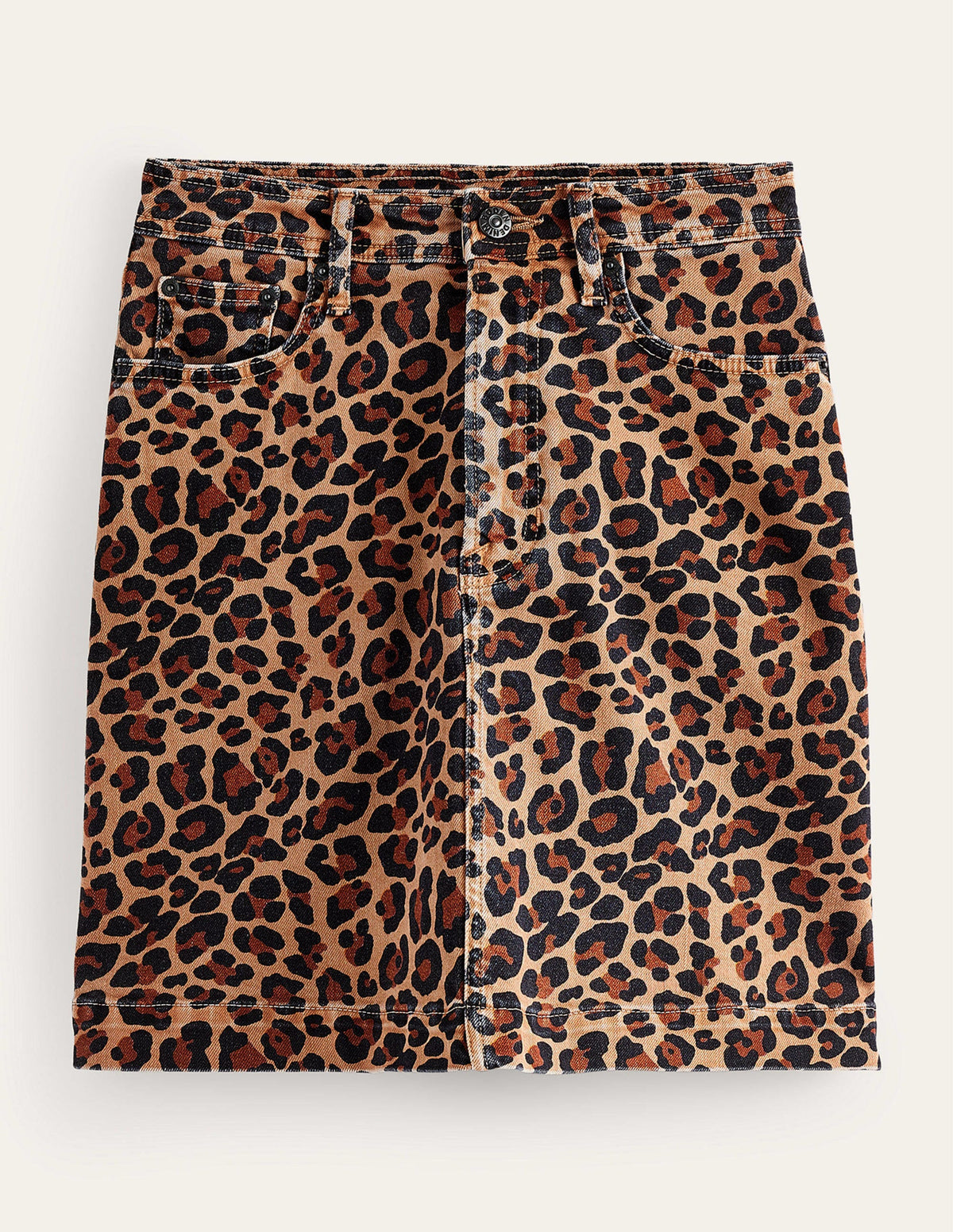 Nell Printed Mini Skirt-Camel, Cheetah Pop - Image 5