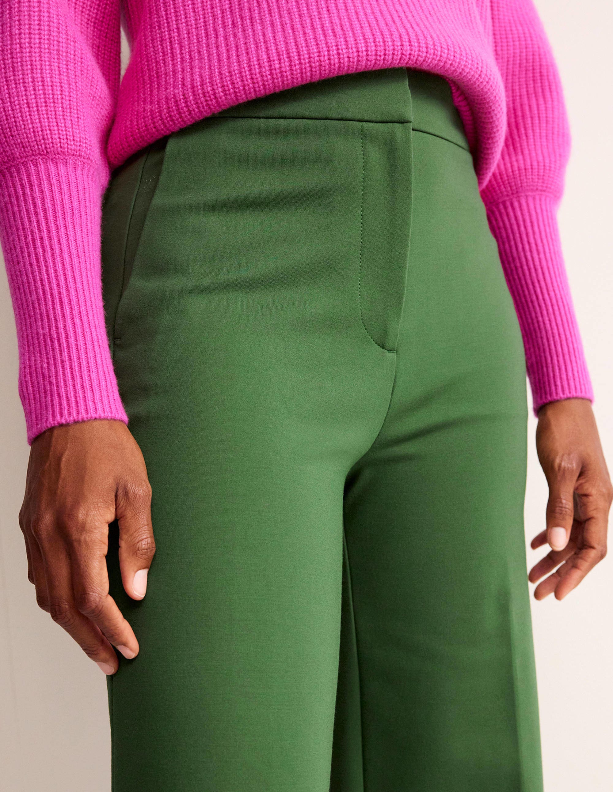 Westbourne Ponte Trousers-Winter Green - Image 2