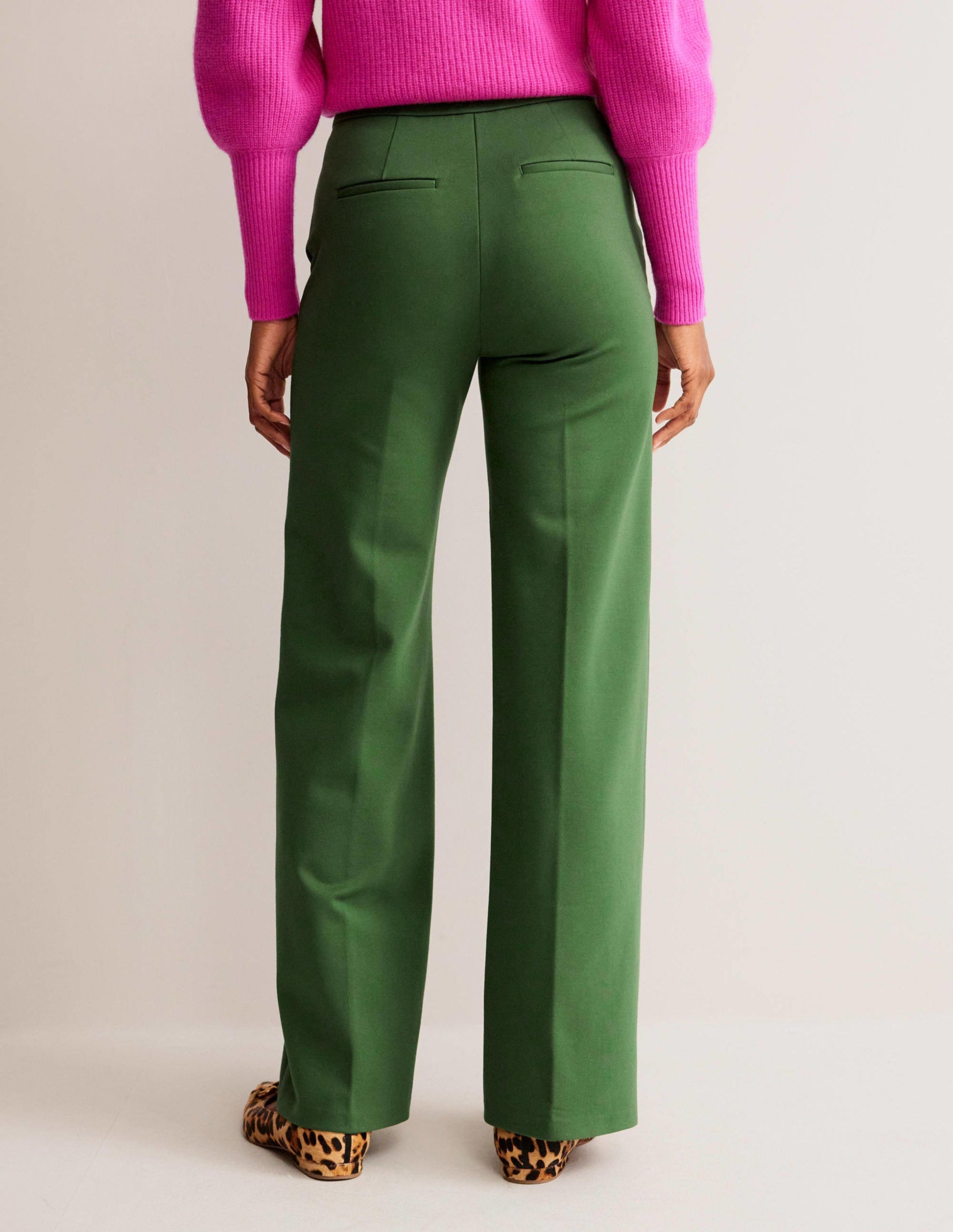Westbourne Ponte Trousers-Winter Green-3