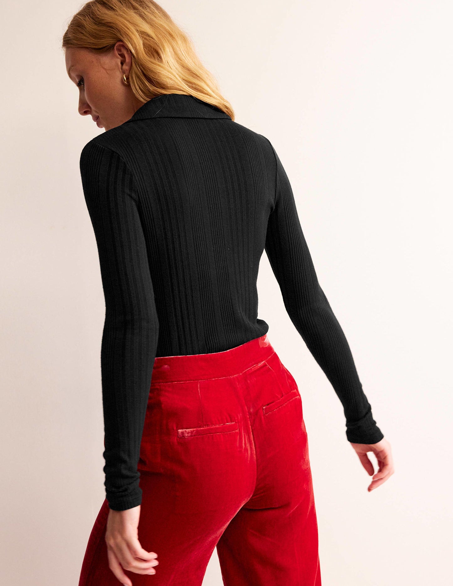 Charlotte Jersey Shirt-Black