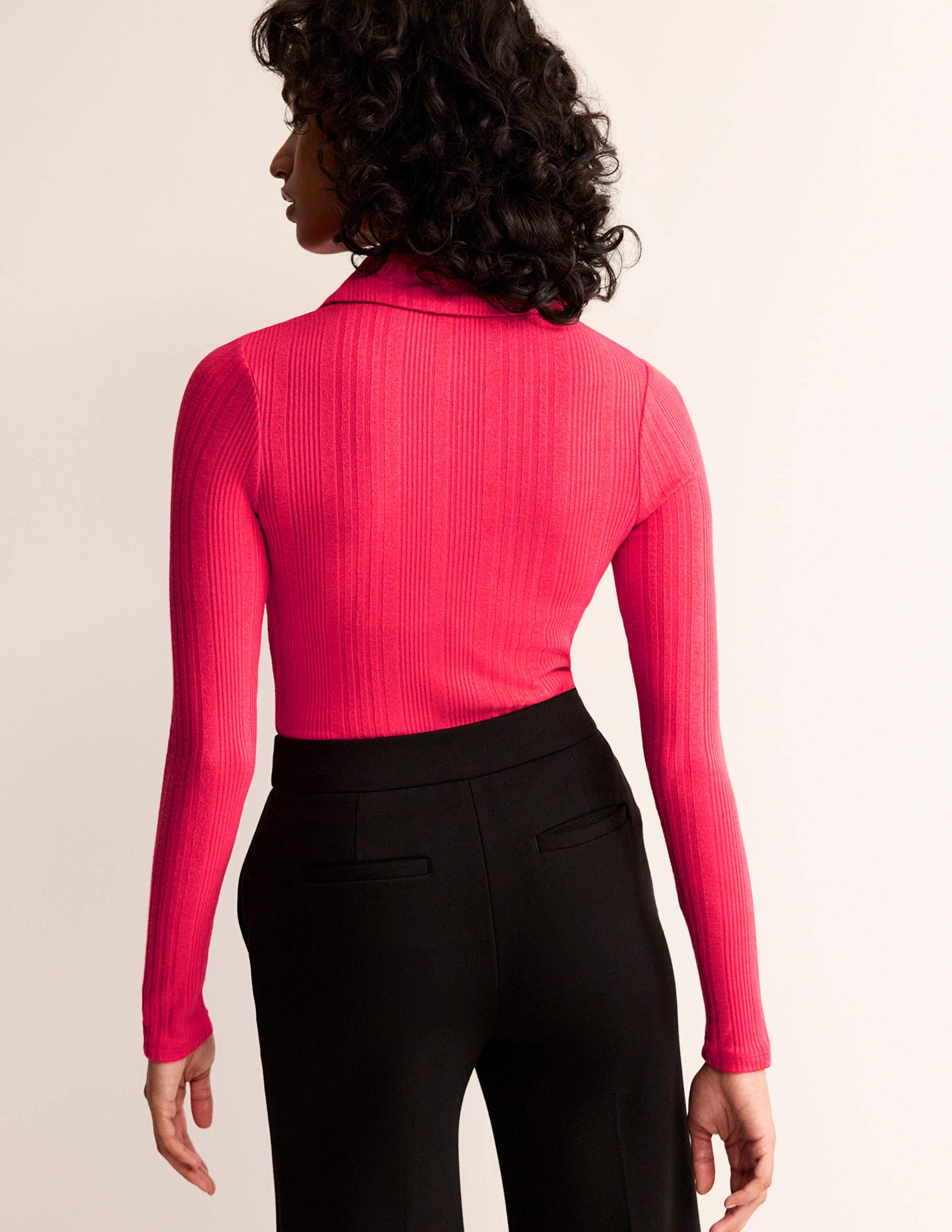Charlotte Jersey Shirt-Pop Peony - Image 3