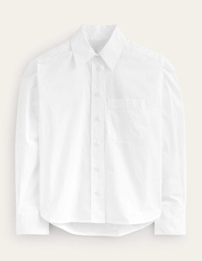 Relaxed Cotton-Poplin Shirt-White-5