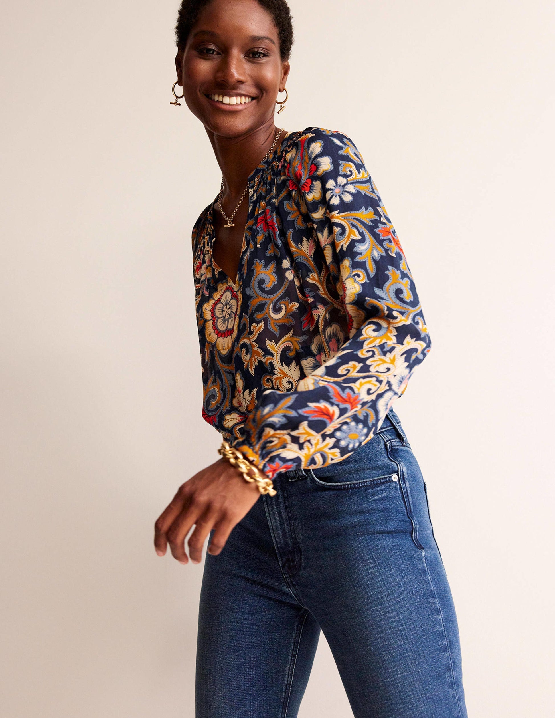 Grace Top-Multi, Botanical Lawn-4