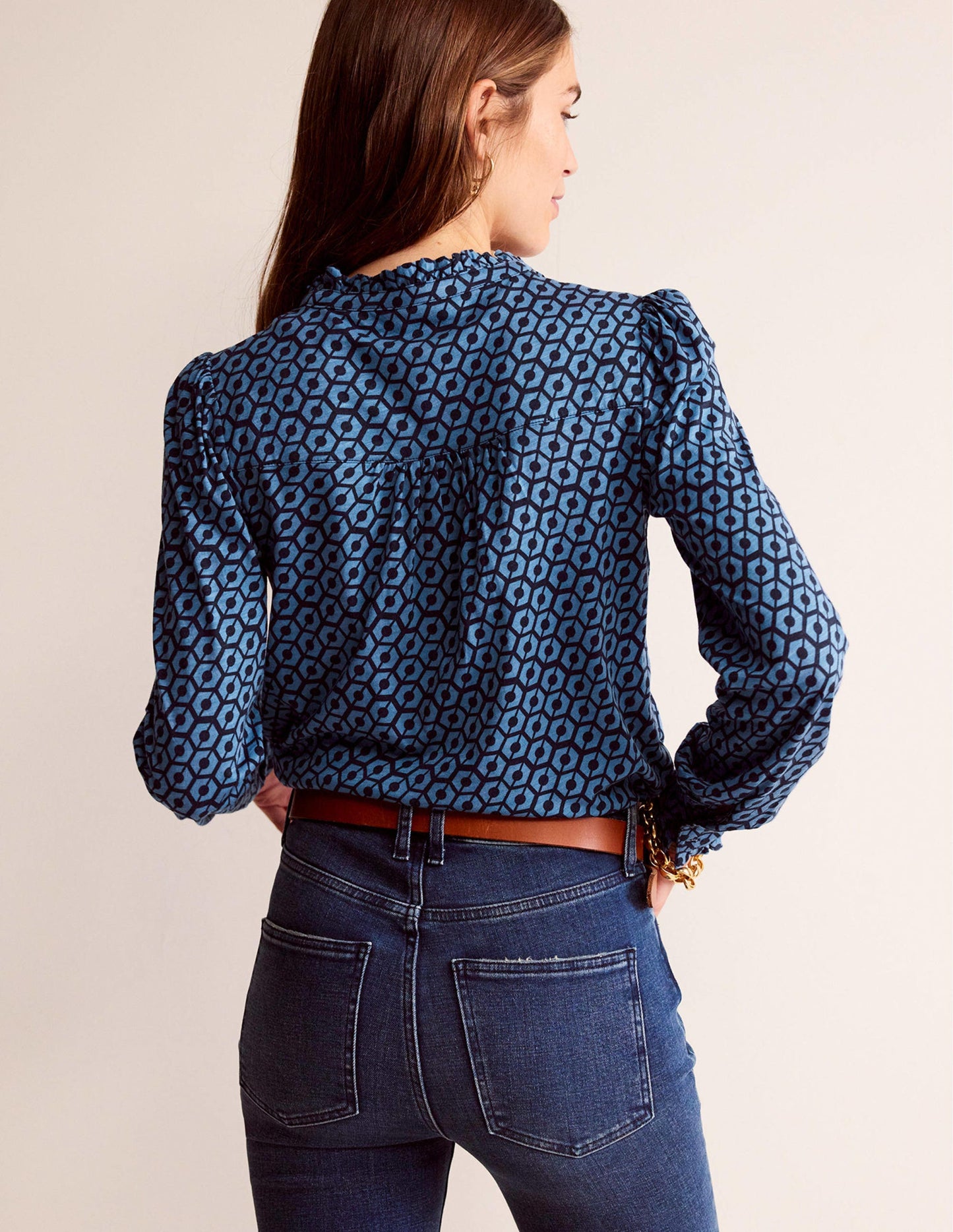 Caroline Jersey Shirt-Azure, Reverie