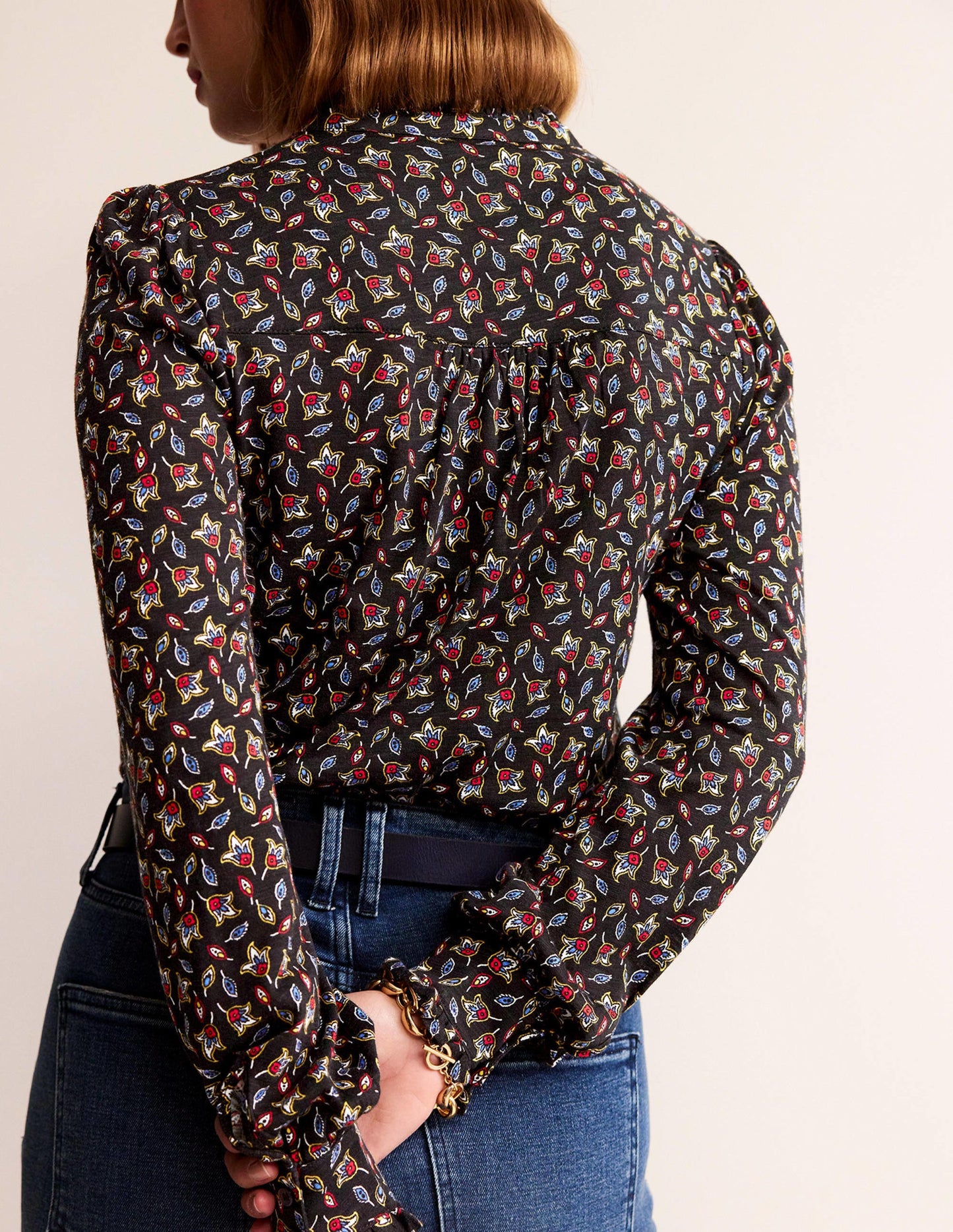 Caroline Jersey Shirt-Multi, Tulip Bud