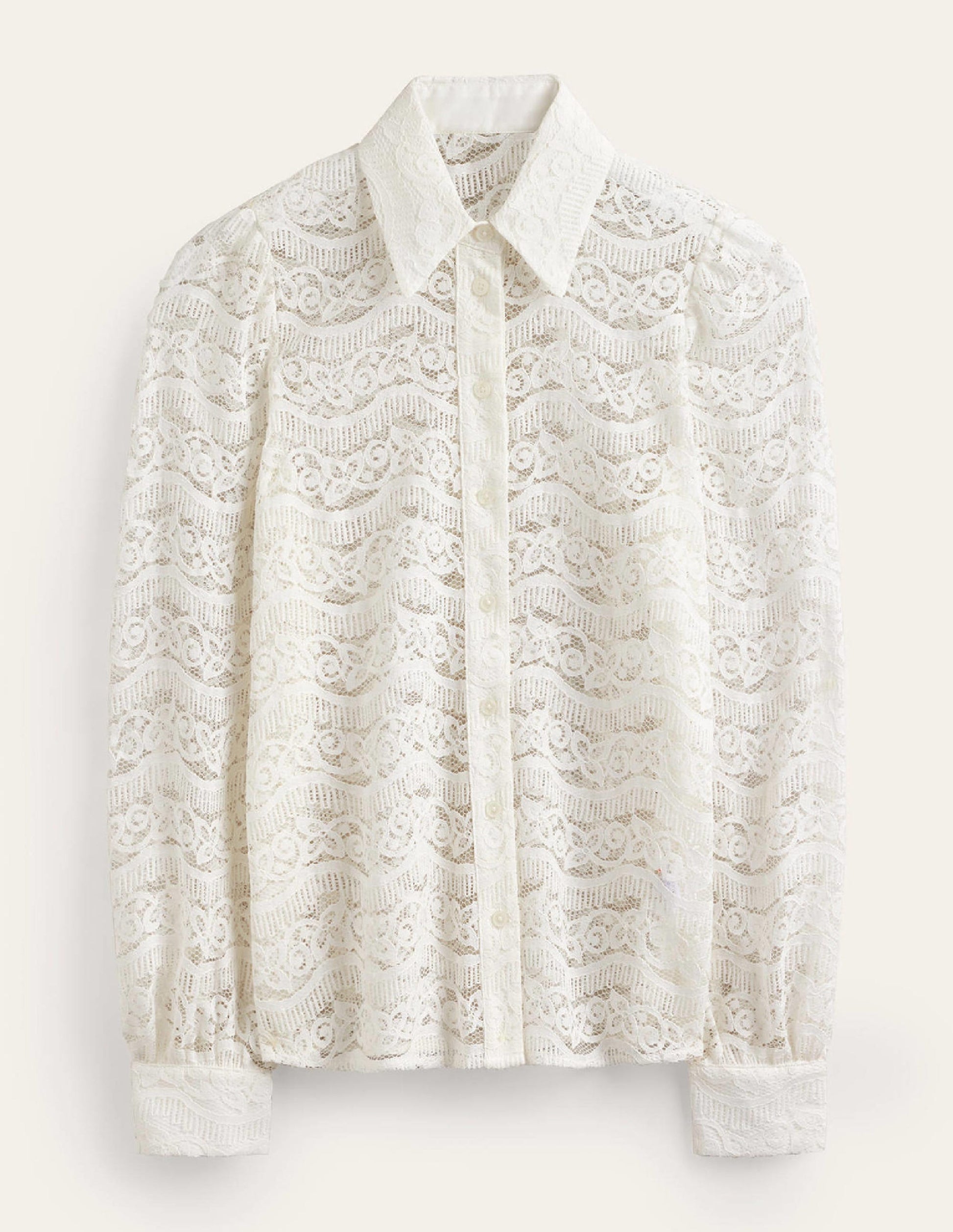 Romantic Lace Shirt-Ivory-6