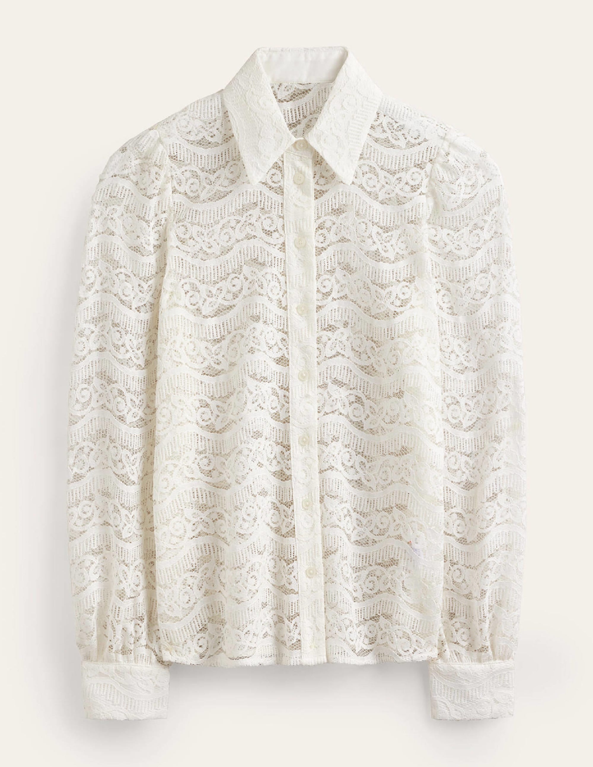 Romantic Lace Shirt-Ivory - Image 6