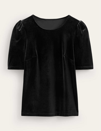 Velvet Party T-shirt-Black-5