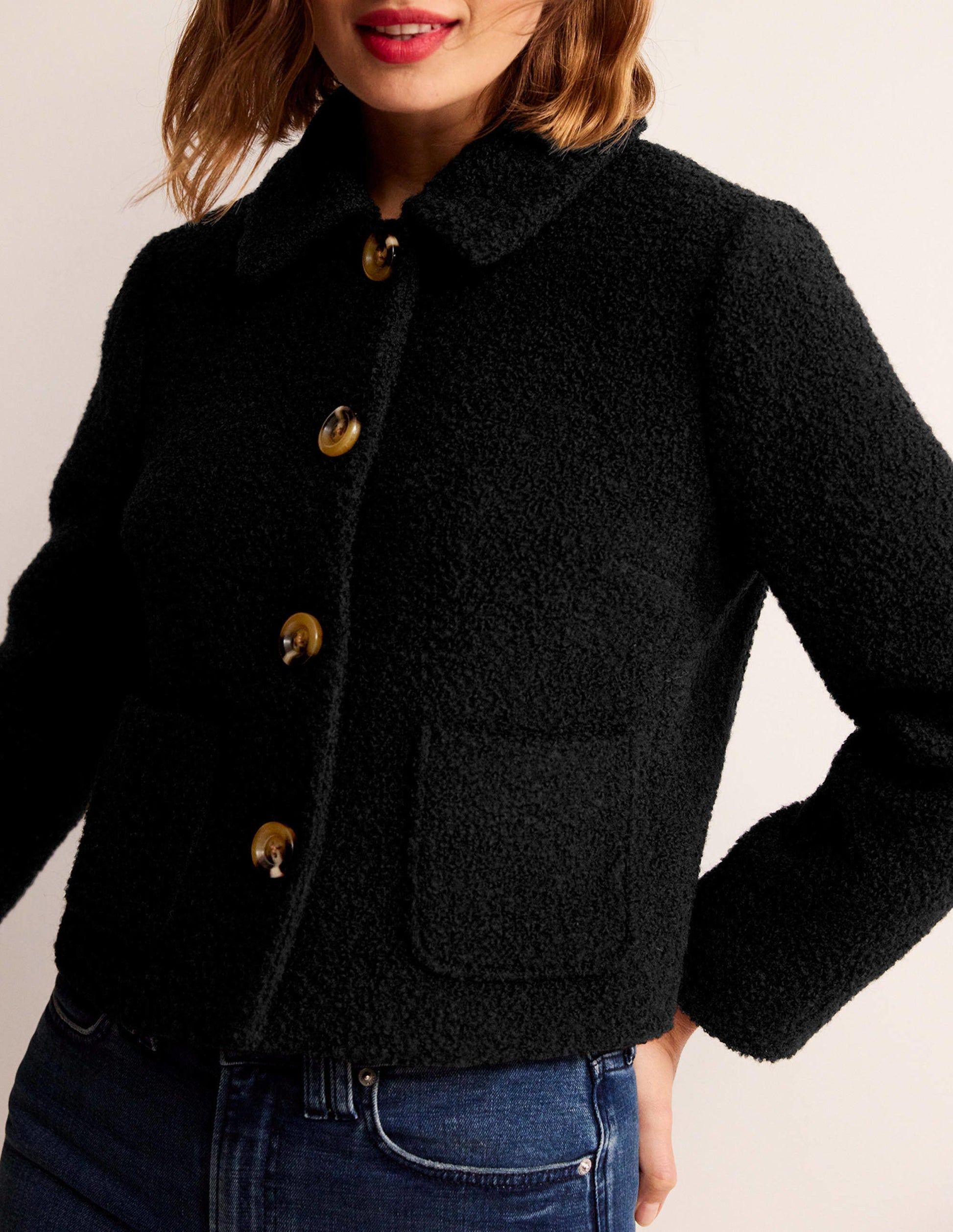 Rye Cropped Jacket-Black-2
