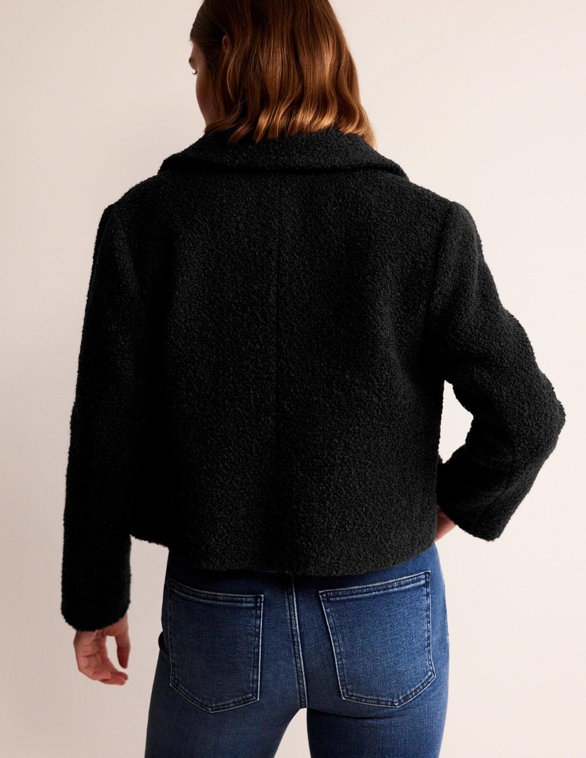 Rye Cropped Jacket-Black - Image 3