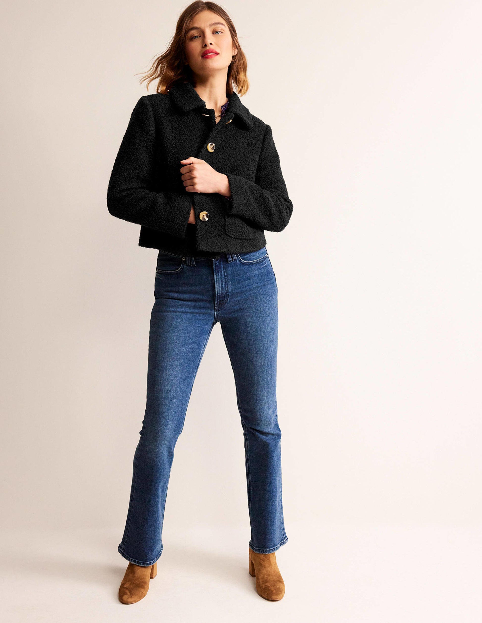 Rye Cropped Jacket-Black-4