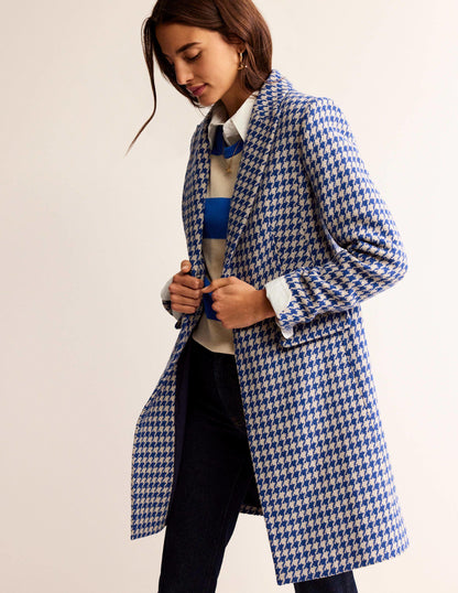 Canterbury Interest Coat-Blue and Ivory Dogstooth-1