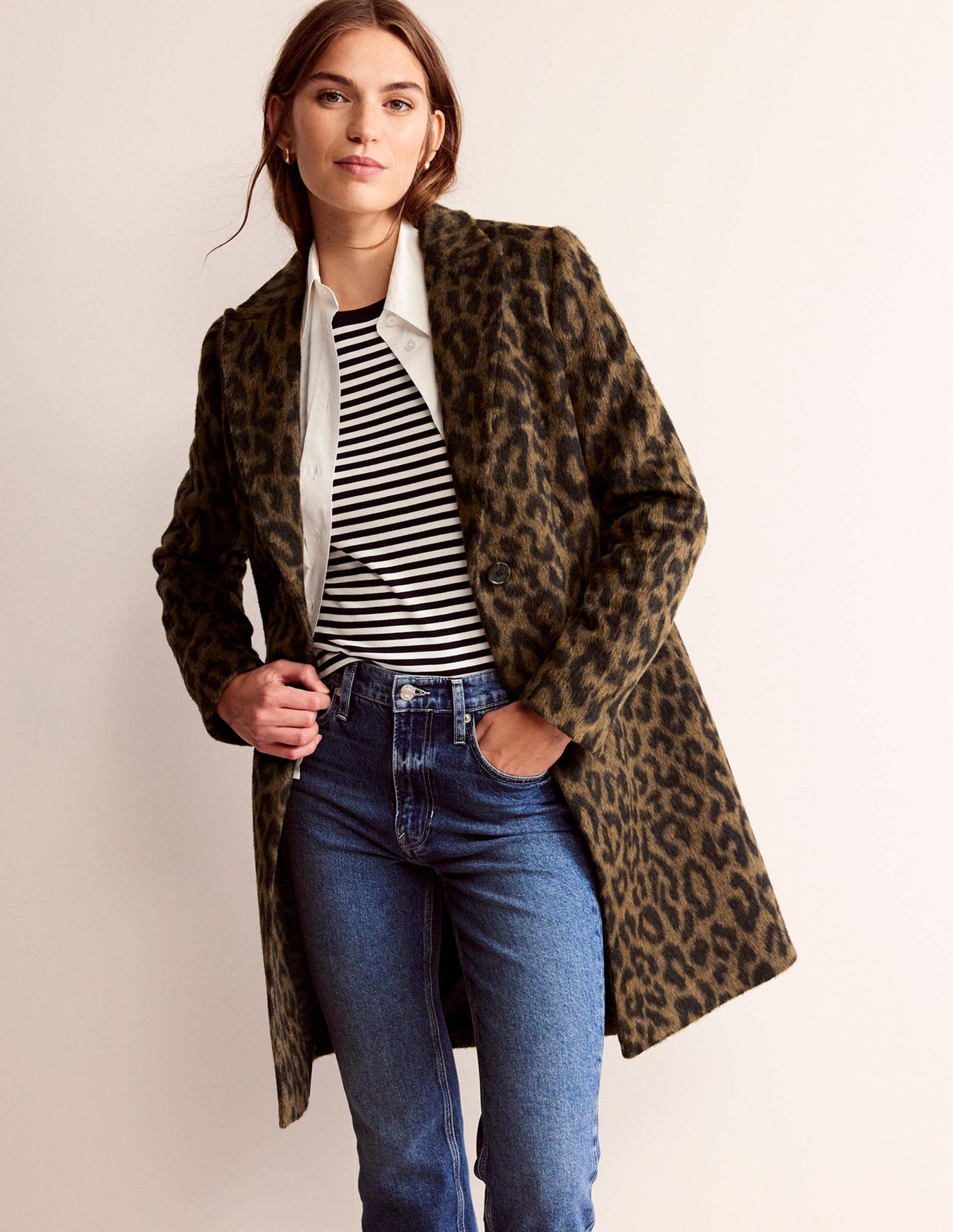 Canterbury Interest Coat-Leopard