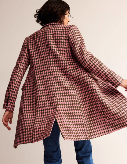 Canterbury Interest Coat-Pink and Khaki Dogstooth-3