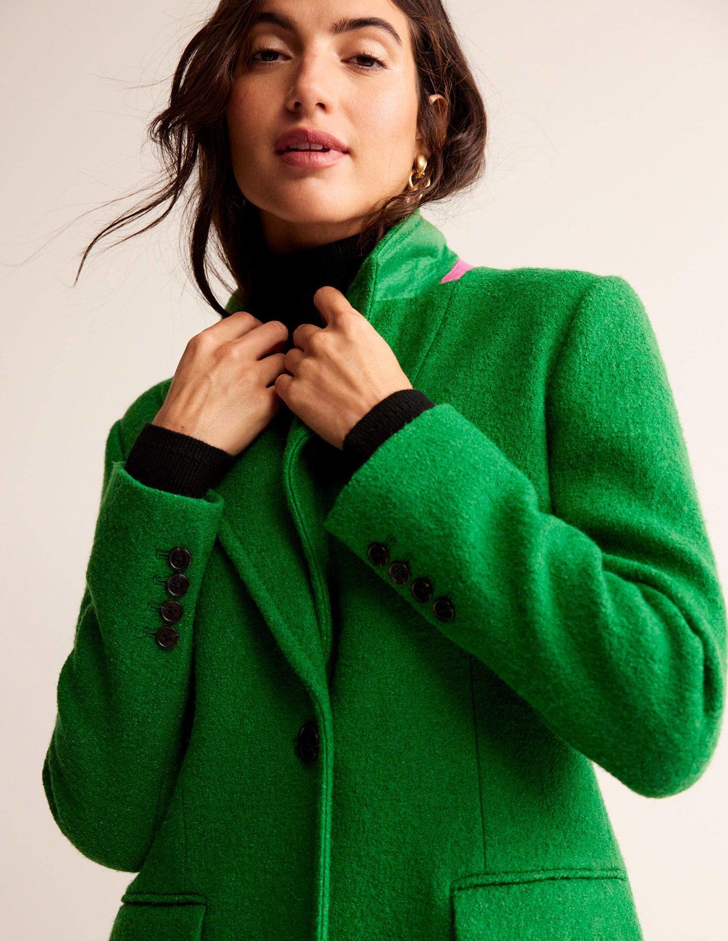 Canterbury Textured Coat-Green