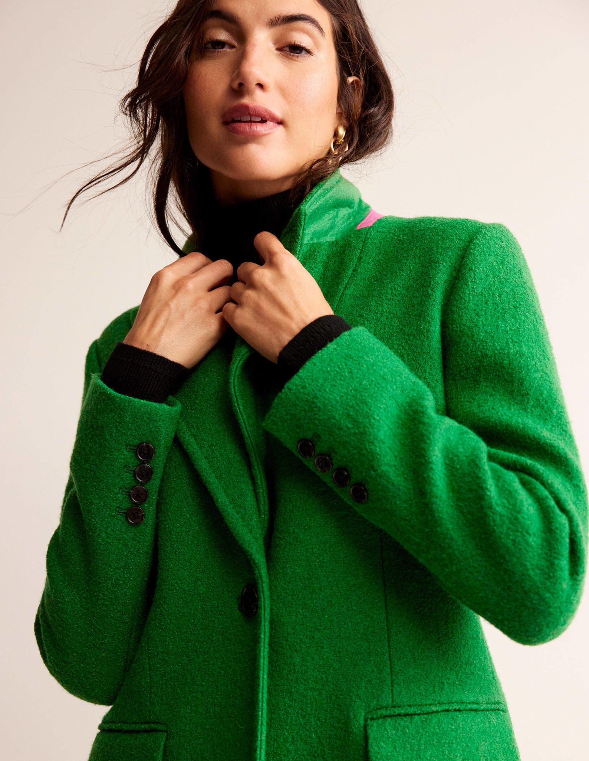 Canterbury Textured Coat-Green-1