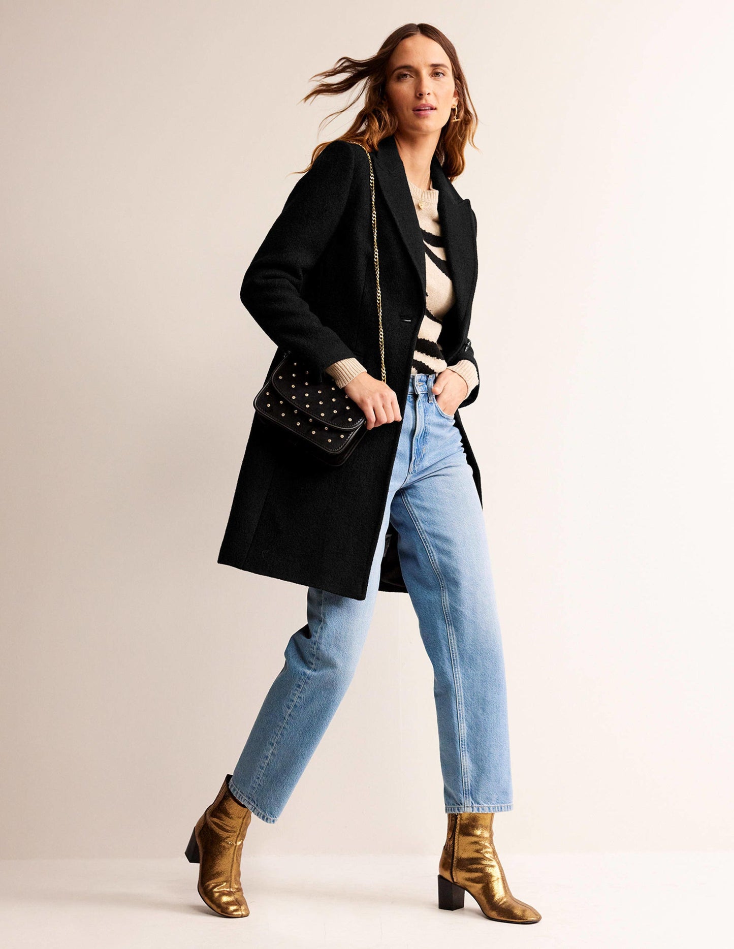 Canterbury Textured Coat-Black