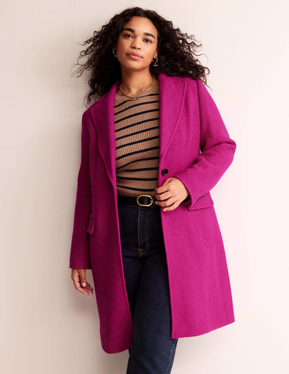 Canterbury Textured Coat-Magenta-6