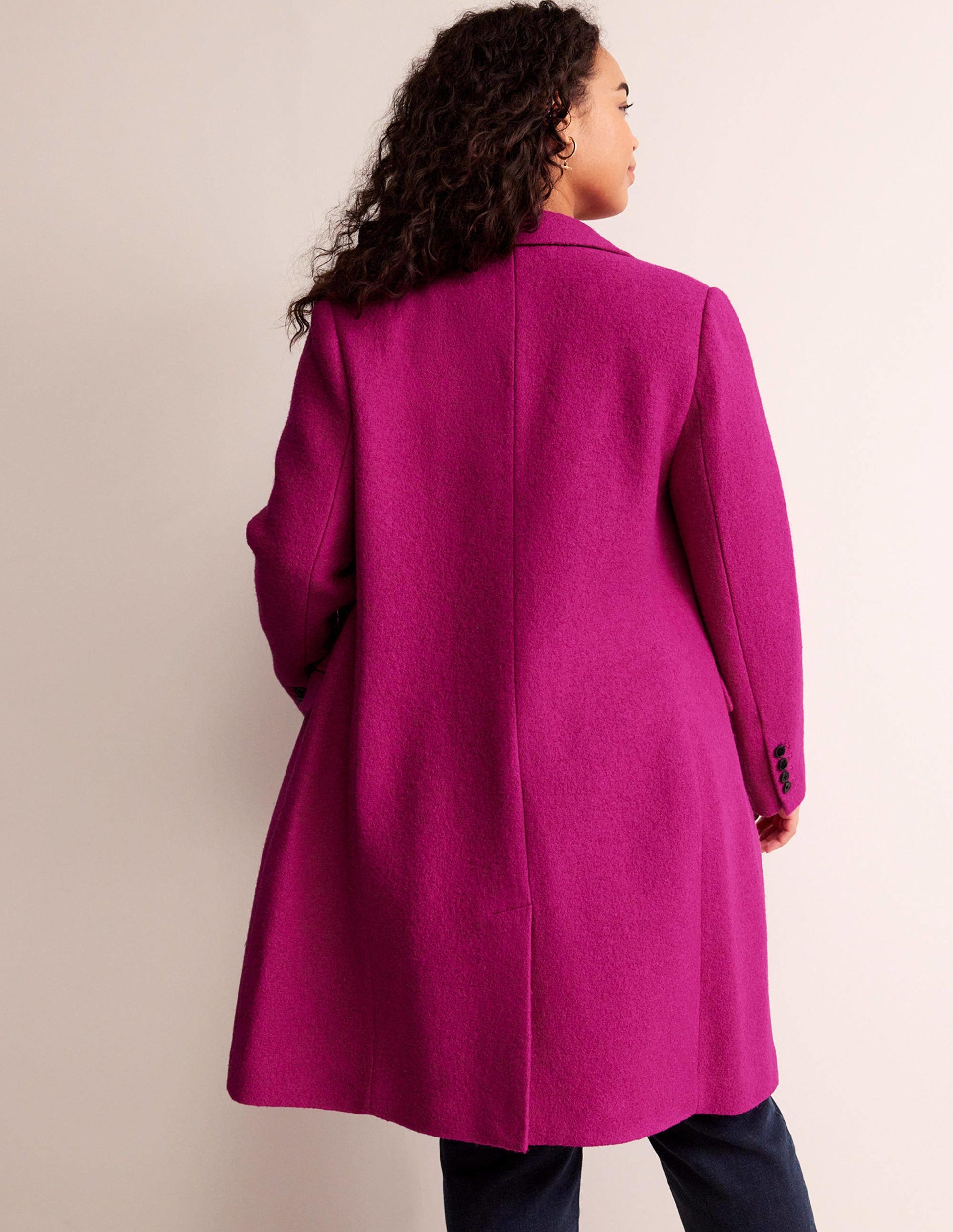 Canterbury Textured Coat-Magenta-7