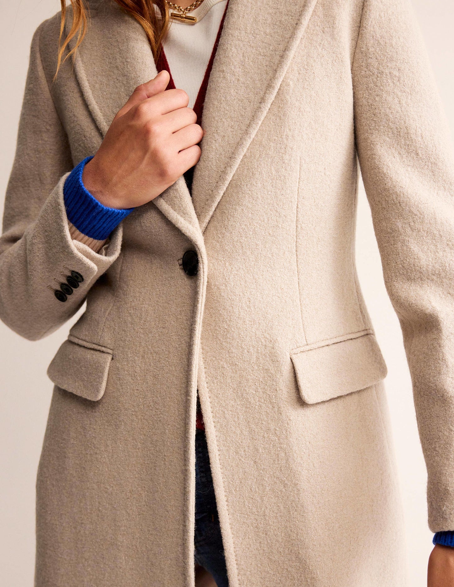Canterbury Textured Coat-Rope
