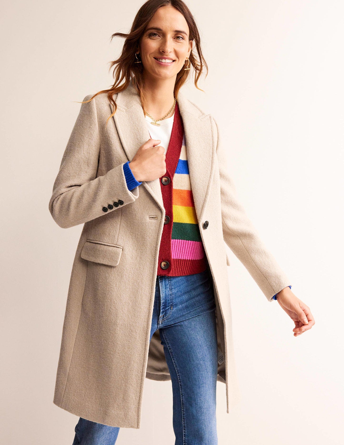 Canterbury Textured Coat-Rope