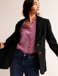 Marylebone Textured Blazer-Black