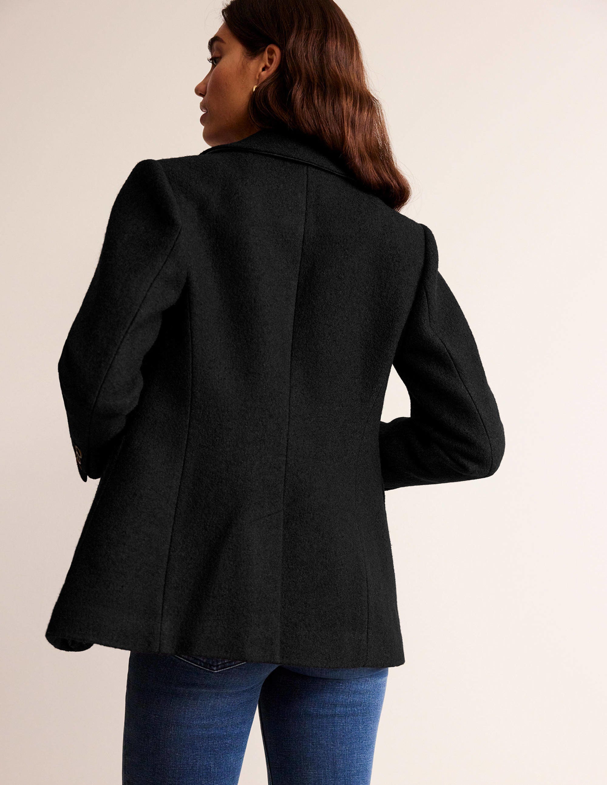 Marylebone Textured Blazer-Black - Image 3