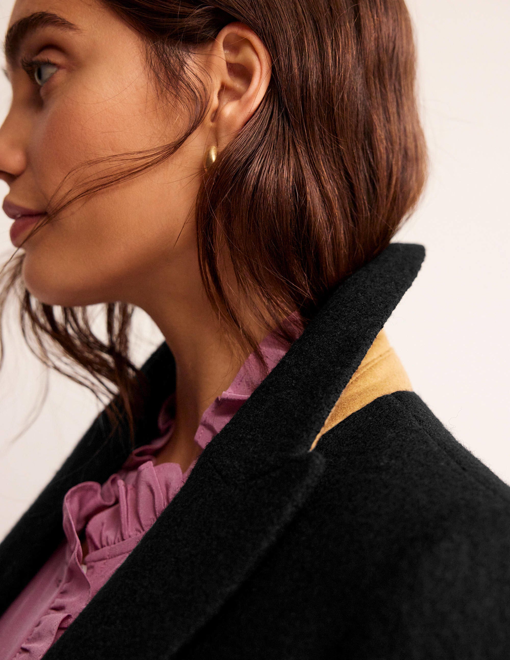 Marylebone Textured Blazer-Black - Image 5