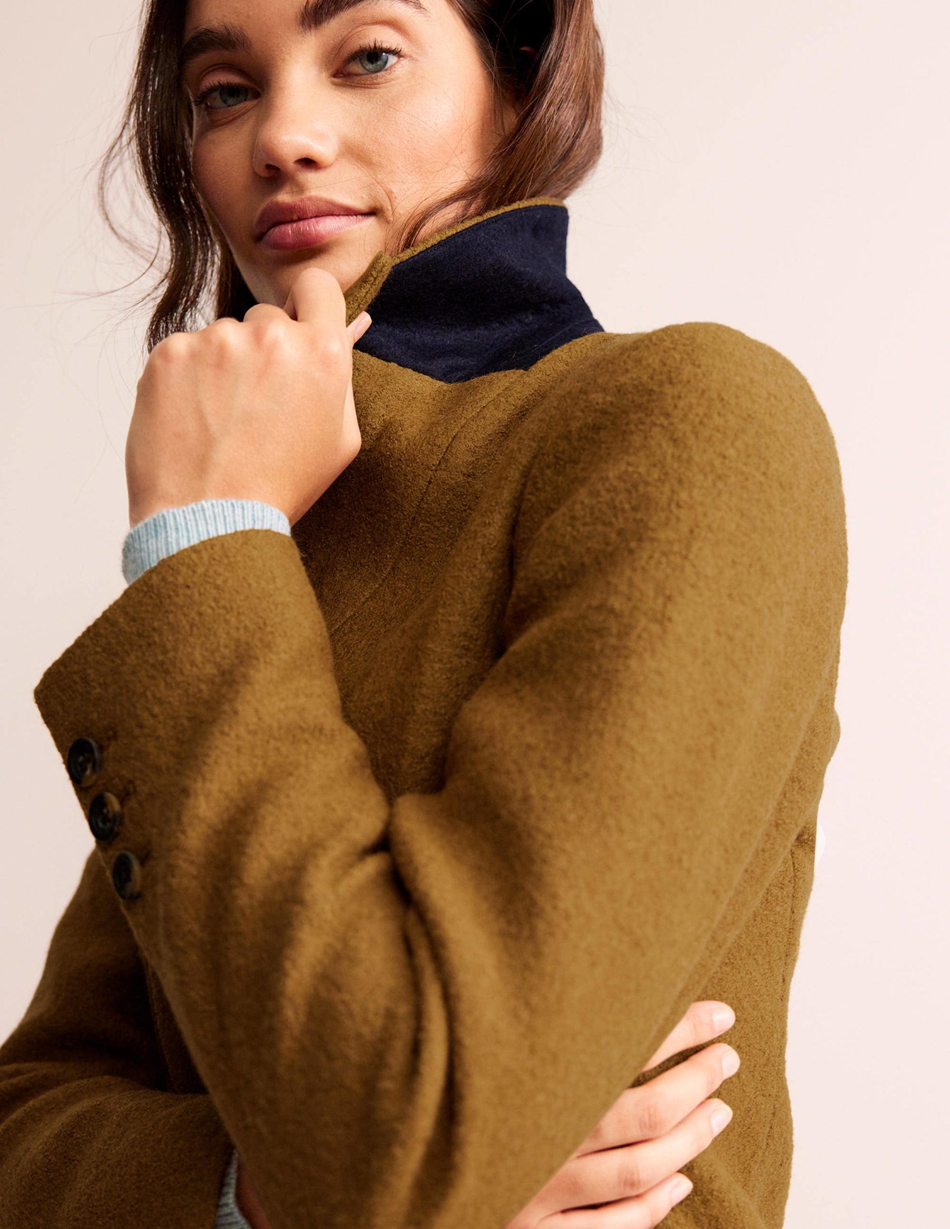 Marylebone Textured Blazer-Camel-5