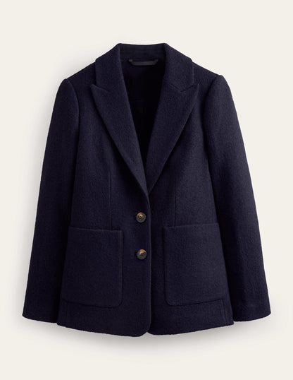 Marylebone Textured Blazer-Navy