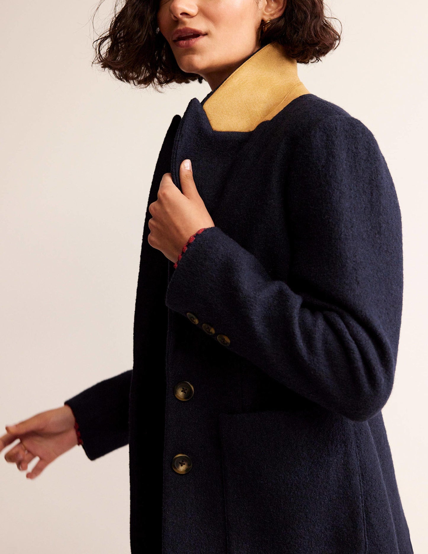 Marylebone Textured Blazer-Navy