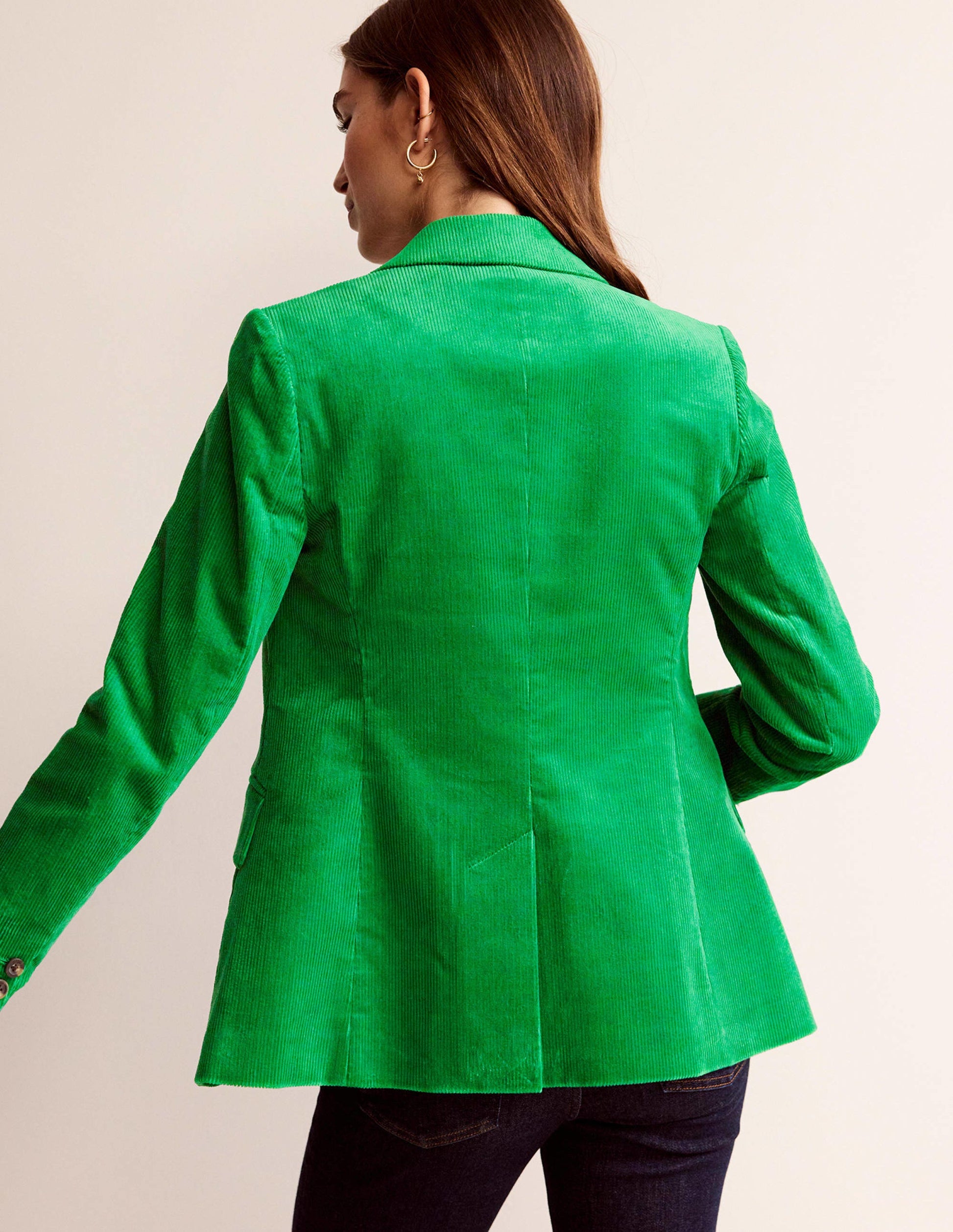 Marylebone Cord Blazer-Highland Green-3