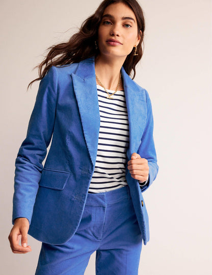 Marylebone Cord Blazer-Marina