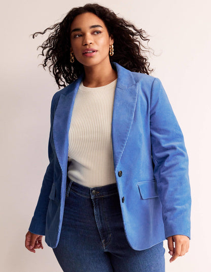 Marylebone Cord Blazer-Marina