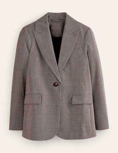 Bloomsbury Wool Blazer-Grey Check-6