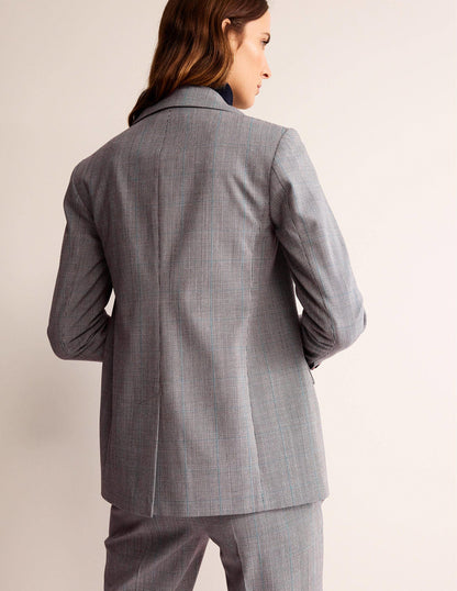 Bloomsbury Wool Blazer-Grey Check-3