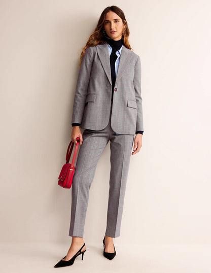 Bloomsbury Wool Blazer-Grey Check-5