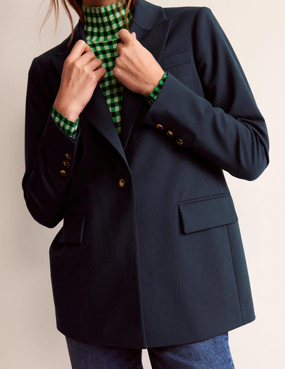 Bloomsbury Wool Blazer-Navy-2