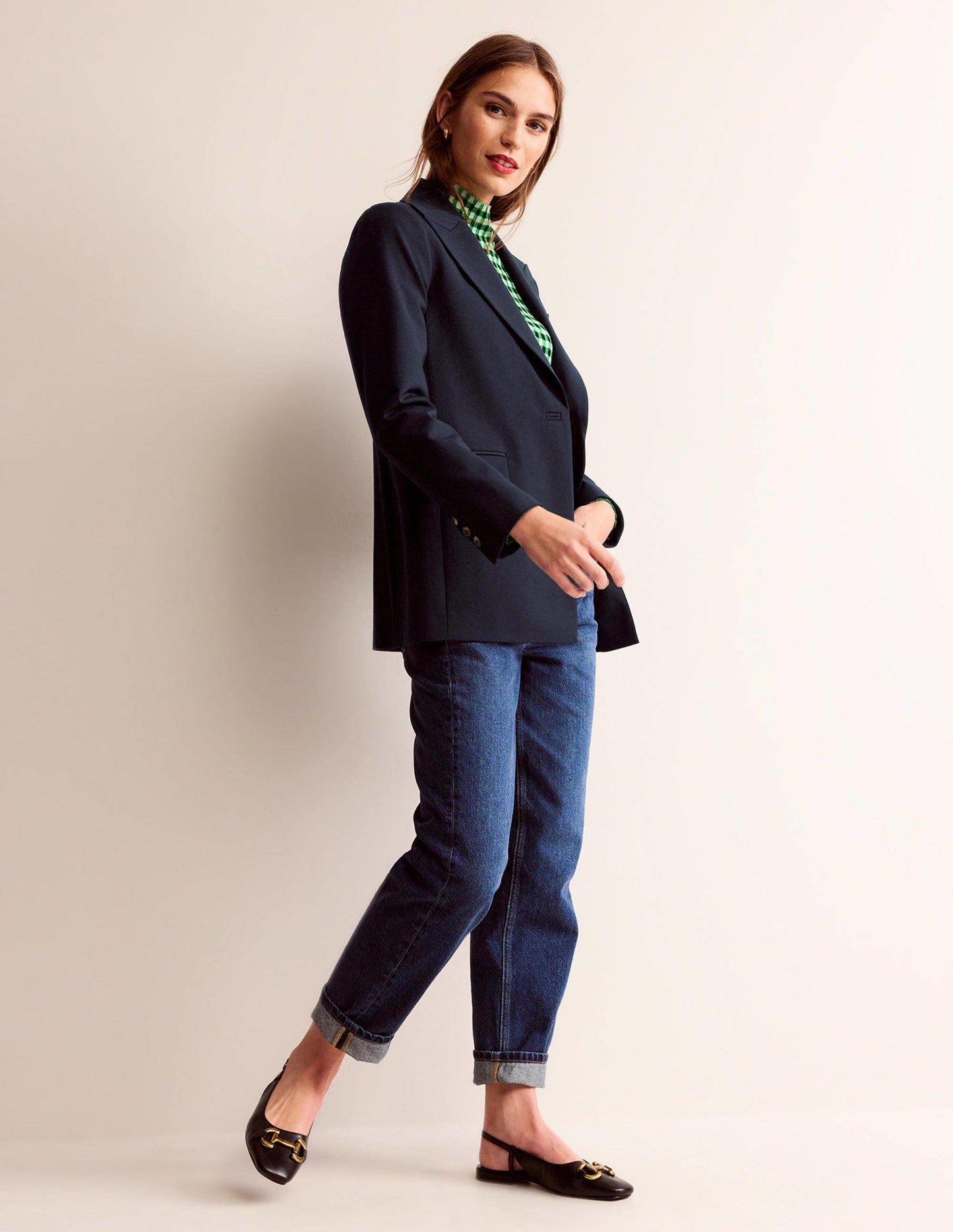 Bloomsbury Wool Blazer-Navy