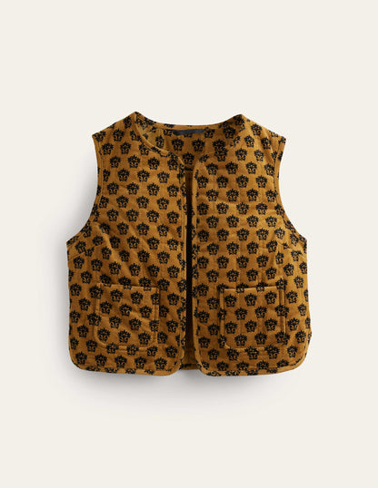 Cord Vest-Golden Olive, Lily-6