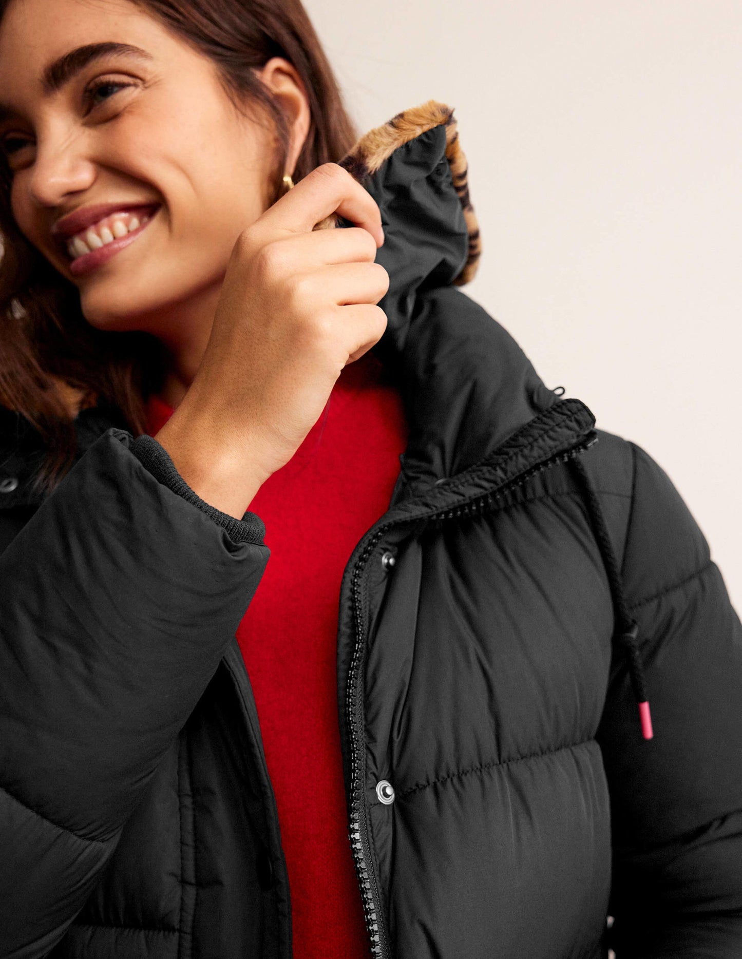 Bamburgh Puffer Coat-BLACK