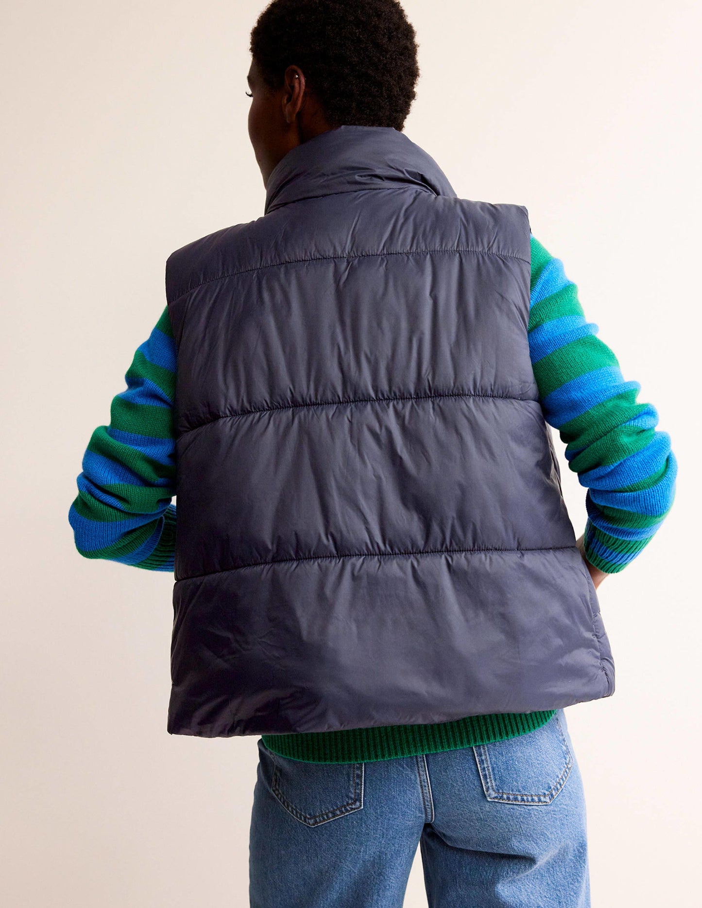 Fife Quilted Gilet-Navy