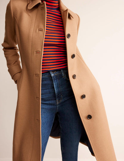 Durham Wool Blend Coat-Camel-2