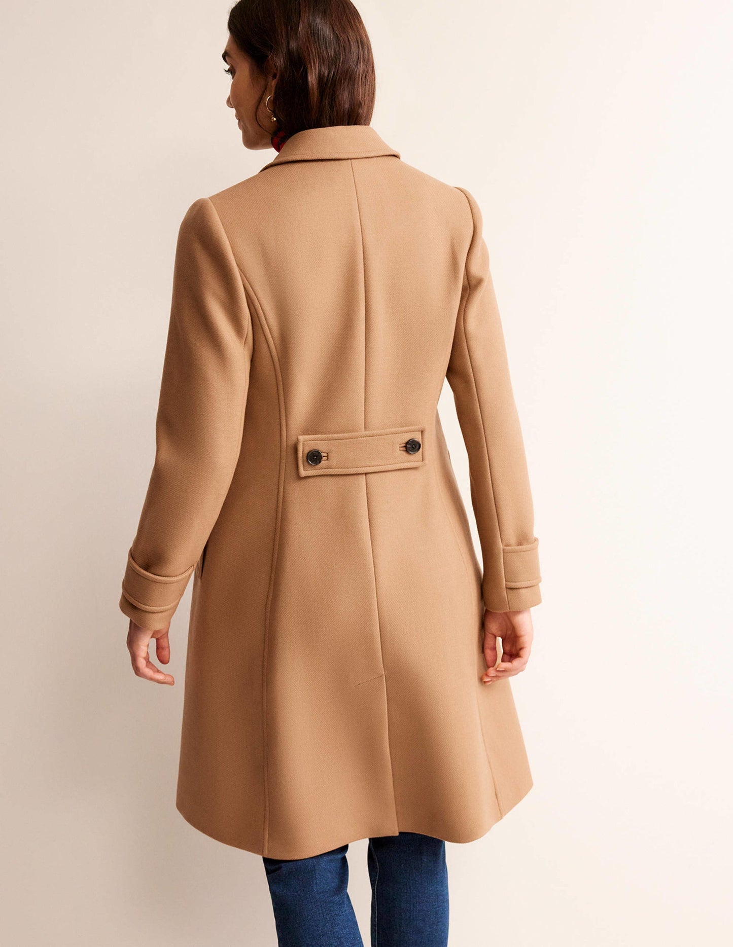 Durham Wool Blend Coat-Camel