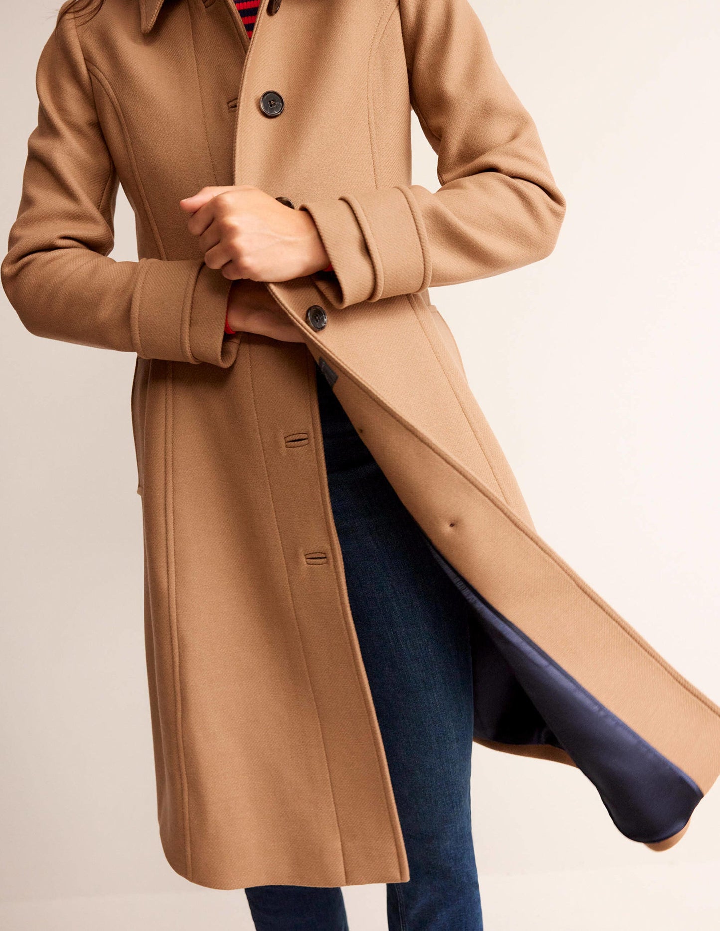 Durham Wool Blend Coat-Camel