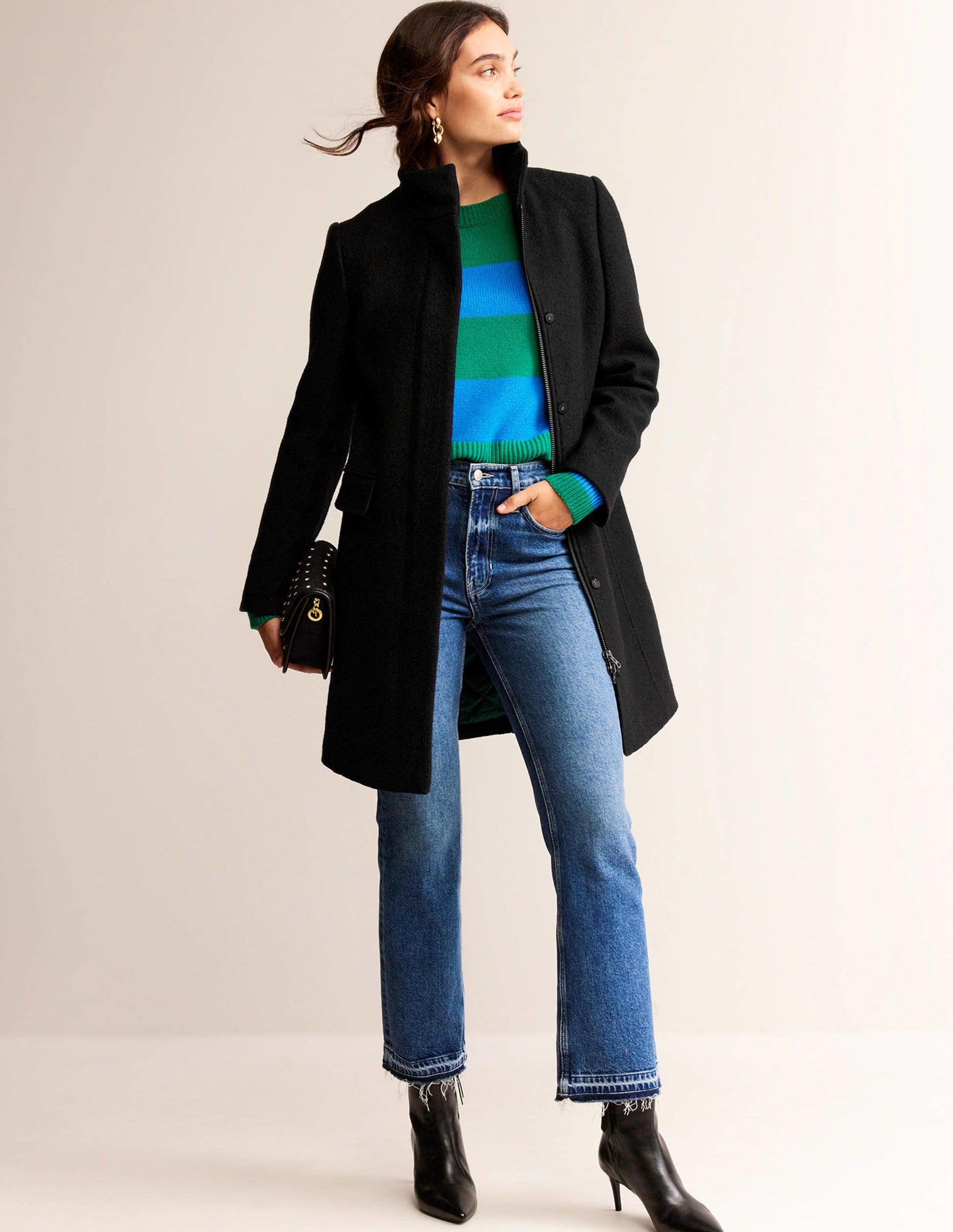 Winchester Textured Coat-Black-1