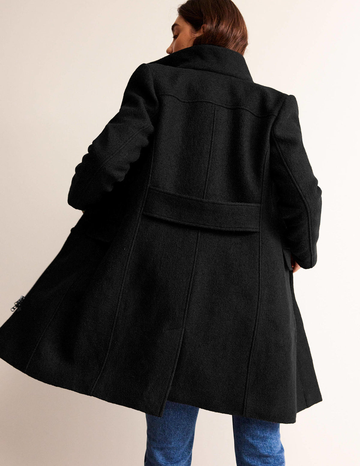 Winchester Textured Coat-Black - Image 3