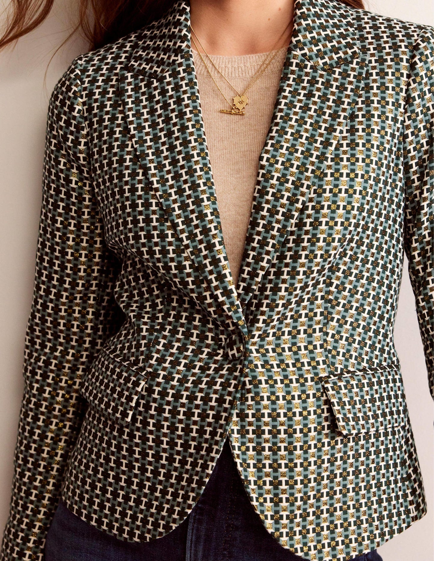 Canonbury Jacquard Blazer-Jacquard
