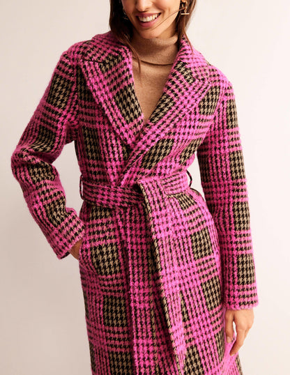 Bristol Wool Check Coat-Pink Boucle Check-2